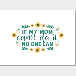 Mother's day quote flowers Posters and Art